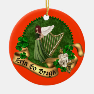 Erin Go Bragh Irish Ceramic Tree Decoration
