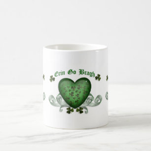 Erin go bragh Irish heart mug