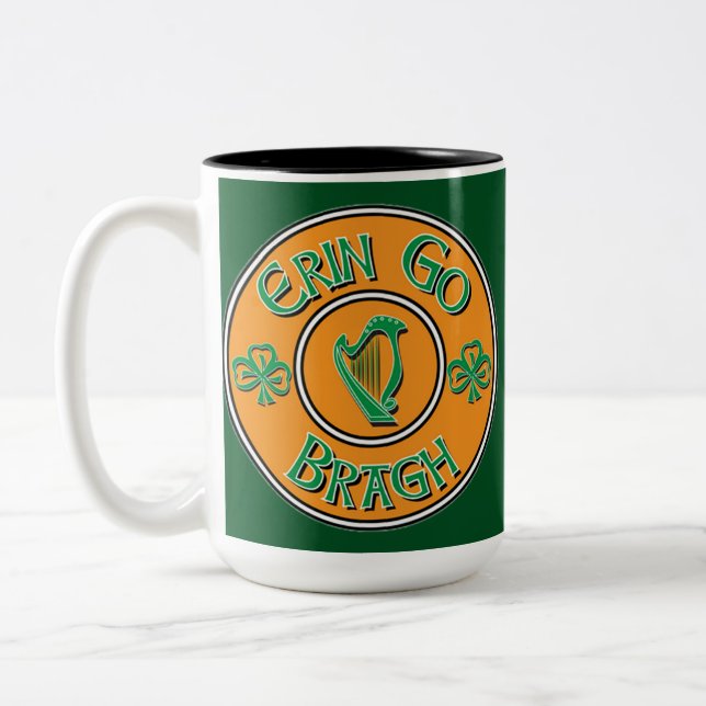 Erin Go Bragh Irish Logo Mug (Left)