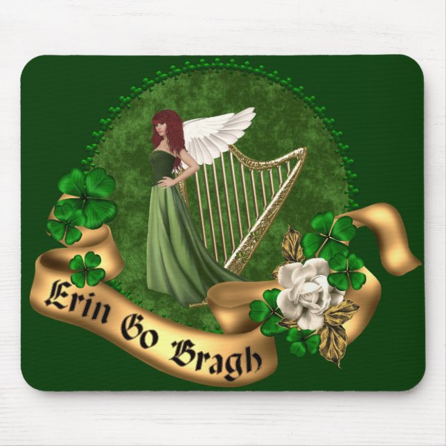 Erin Go Bragh Irish Mouse Mat (Front)