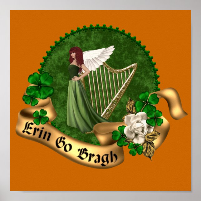 Erin Go Bragh Irish Poster (Front)