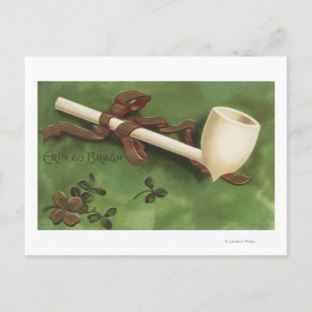 Erin Go Bragh, Ivory Pipe Postcard (Front)