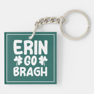 Erin Go Bragh St. Patrick's Day Design-60850 Key Ring