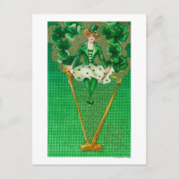 Erin Go Bragh Woman on Harp Scene
