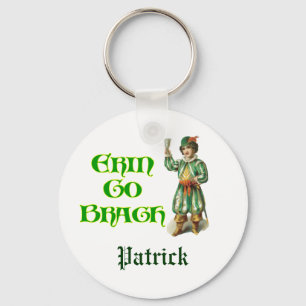 Erin Go Braugh Custom Irish Saying Key Ring