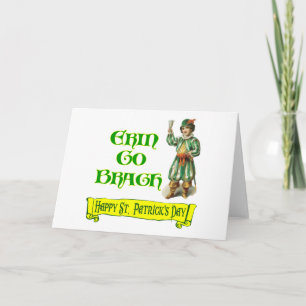 Erin Go Braugh Happy St. Patrick's Day Saying Card