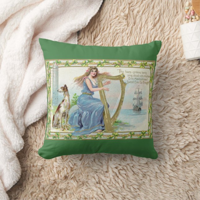 Erin Mavourneen Irish Throw Pillow (Blanket)