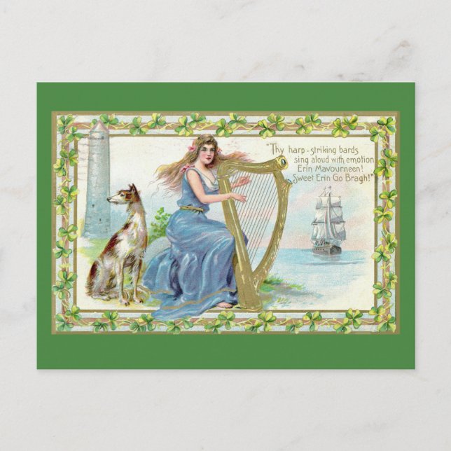 Erin Mavourneen St. Patrick's Day Postcard (Front)