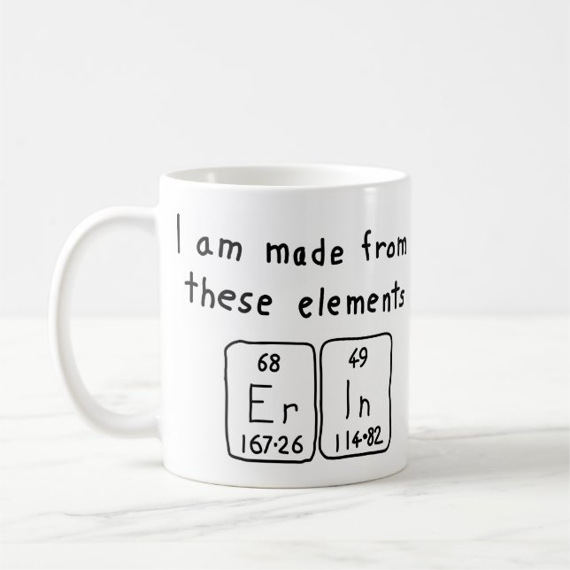 Erin periodic table name mug (Left)