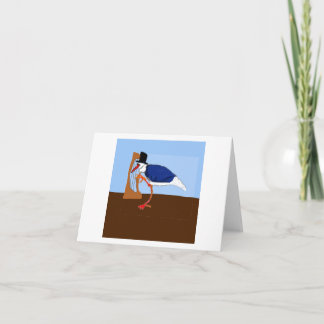 Erin The Heron Plays The Harp 🪉  Thank You Card