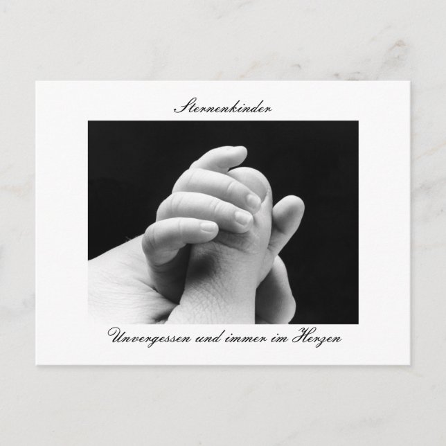 Erinnerungspostkarte Sternenkinder Postcard (Front)