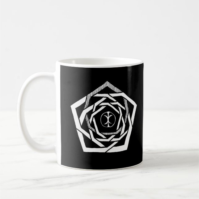 Erisian Mandala Reverse Coffee Mug (Left)