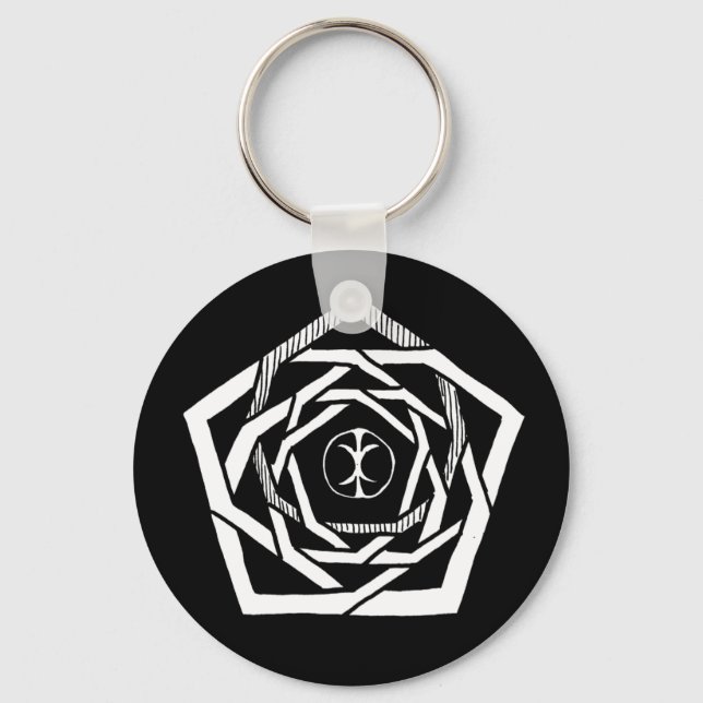 Erisian Mandala Reverse Key Ring (Front)
