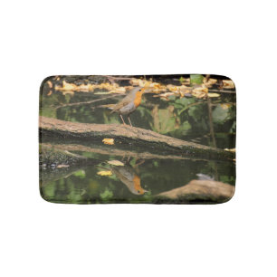 Erithacus rubecula bath mat