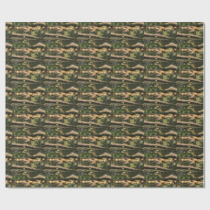 Erithacus rubecula wrapping paper
