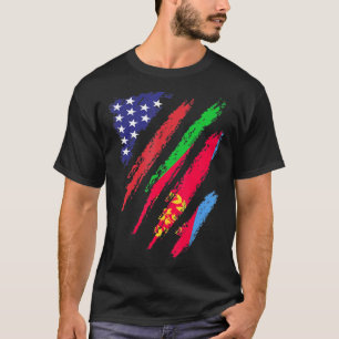 Eritrea American Grown Flag USA Patriot Heritage M T-Shirt