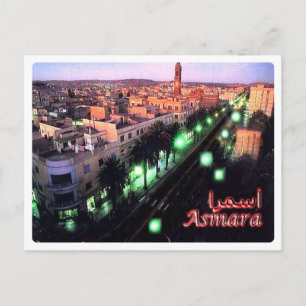 Eritrea - Asmara Night - Postcard