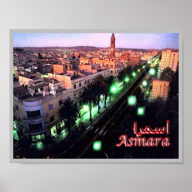 Eritrea - Asmara Night - Poster (Front)