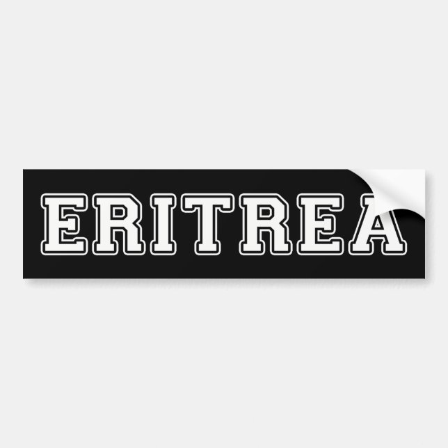 Eritrea Bumper Sticker (Front)