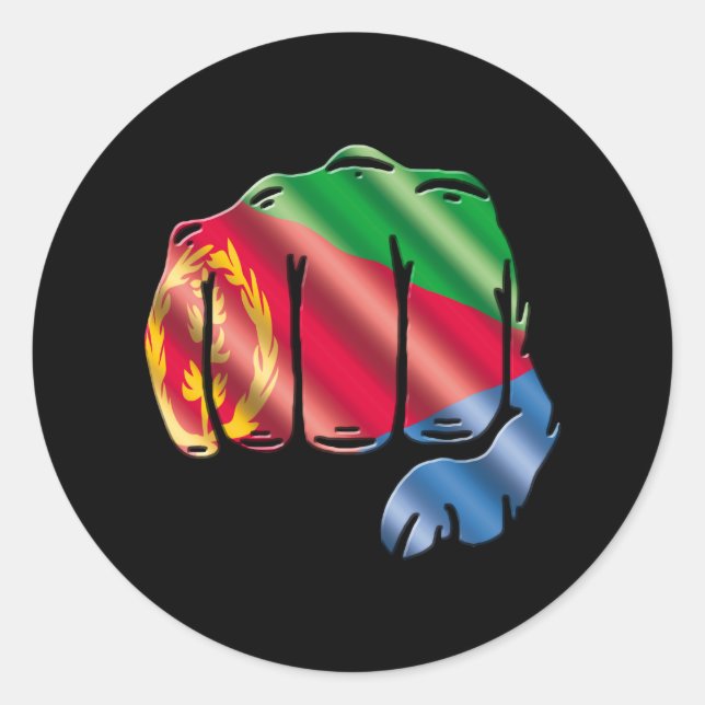 Eritrea Classic Round Sticker (Front)