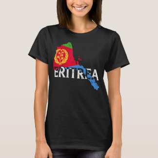 Eritrea Country Map Flag Proud Eritrean Patriotic T-Shirt