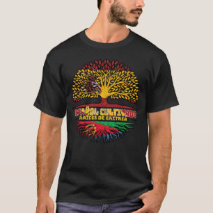 Eritrea Eritrean Spain Spanish Tree Roots Flag T-Shirt