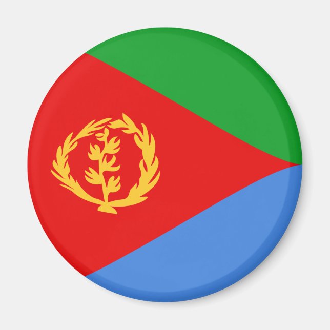 Eritrea Fisheye Flag Magnet (Front)