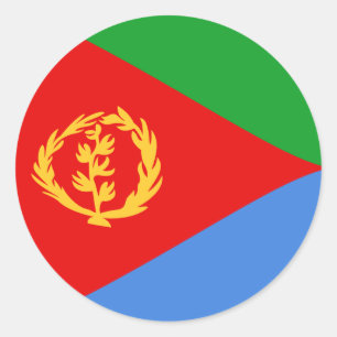 Eritrea Fisheye Flag Sticker