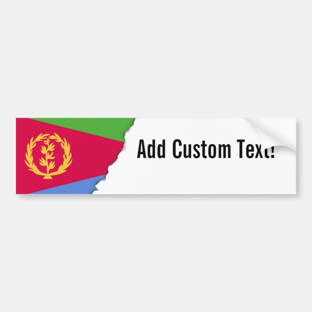 Eritrea Flag Bumper Sticker (Front)