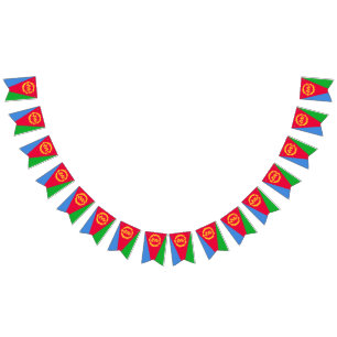 Eritrea flag bunting banner