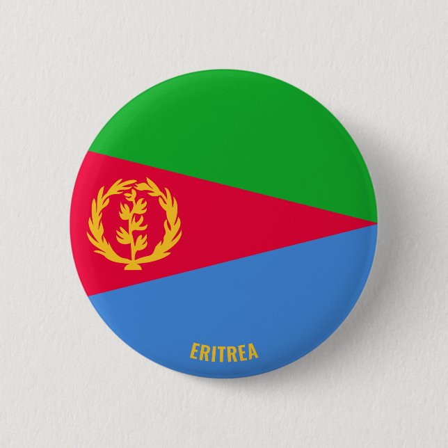 Eritrea Flag Charming Patriotic 6 Cm Round Badge (Front)