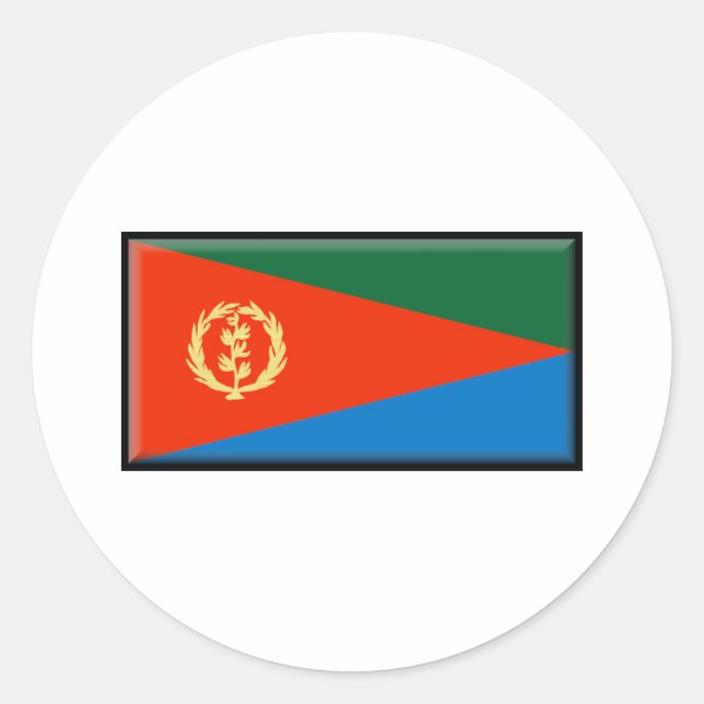 Eritrea Flag Classic Round Sticker (Front)