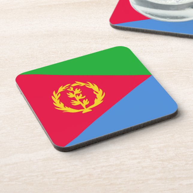 Eritrea flag coaster (Left Side)