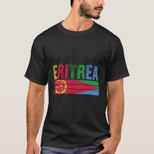 Eritrea Flag Eritrean S T-Shirt (Front)