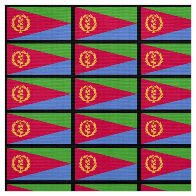 Eritrea Flag Fabric (Swatch)