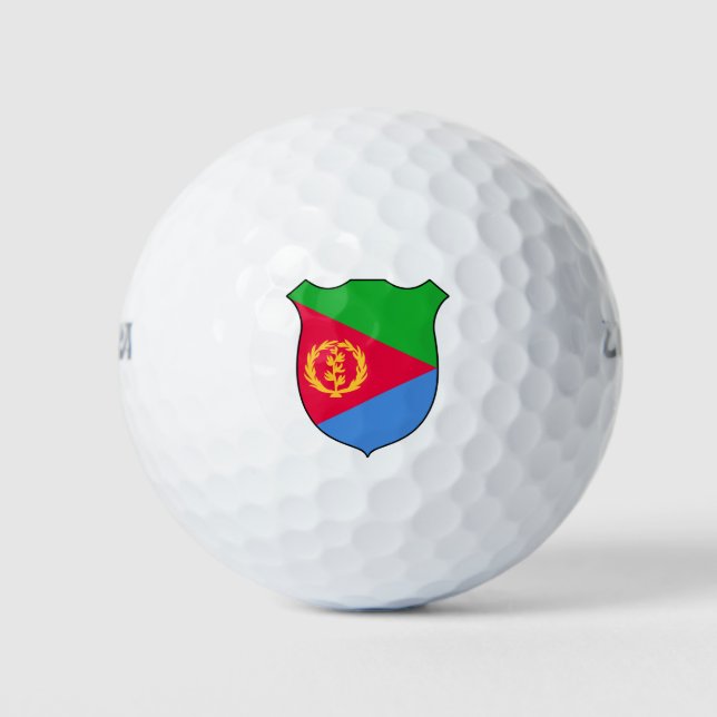 Eritrea Flag Grand Patriotic Golf Balls (Front)