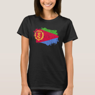 Eritrea Flag Grunge Country Flag Eritrea T-Shirt