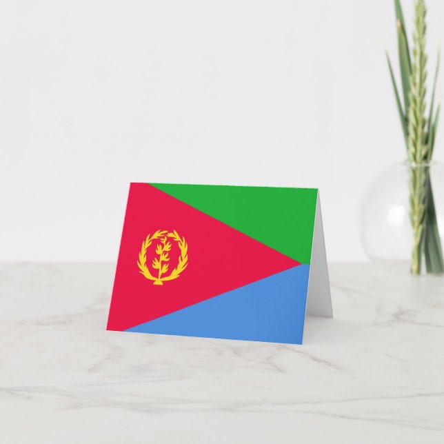 Eritrea flag note card (Front)