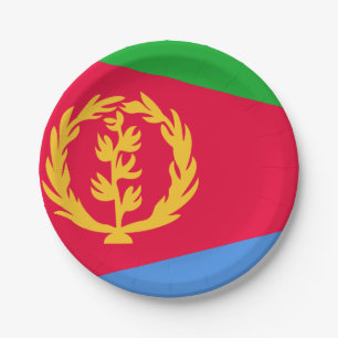 Eritrea Flag Paper Plate