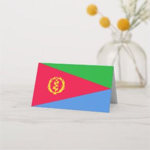 Eritrea flag place card