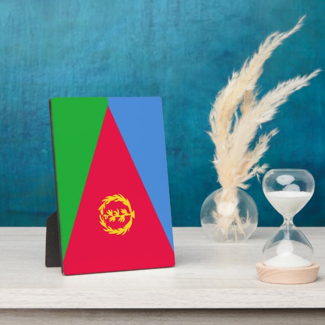 Eritrea flag plaque (Side)