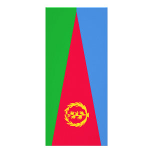 Eritrea flag rack card