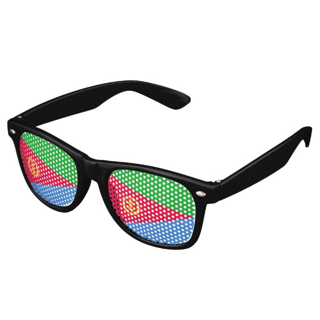 Eritrea flag retro sunglasses (Angled)