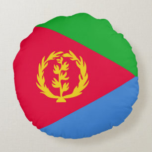 Eritrea flag round cushion