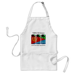 Eritrea Flag Spice Jars Apron