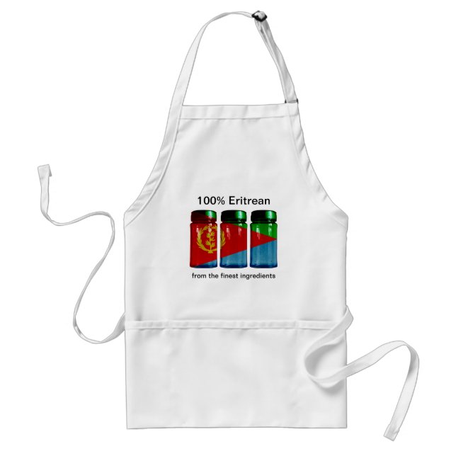 Eritrea Flag Spice Jars Apron (Front)