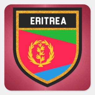Eritrea Flag Square Sticker