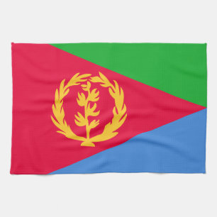Eritrea Flag Tea Towel
