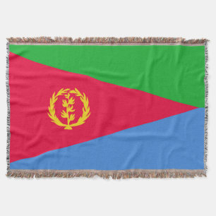 Eritrea flag throw blanket