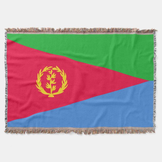 Eritrea flag throw blanket (Front)